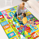 Kids Rug for Playroom, Kids Baby Playmat with Alphabet, Month, Weather, Week and Shapes ABC Educational Rug, Play Mat Carpet for Bedroom Classroom (110.2X78.7 INCH, Ferris Wheel) by TinyTreasures Baby Boutique