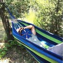 ANYOO Cotton Hammock Portable Camping Hammocks for Hanging Sturdy Garden Comfortable Fabric Hammock with Tree Straps Up to 660lbs with Travel Bag for Camping Outdoor/Indoor Patio Backyard by GreenHaven Gardens