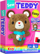 KRAFUN Teddy Bear Animal Sewing Kit for Kids Beginner My First Art & Craft, Includes Teddy Doll Stuffed Doll, Instructions & Plush Felt Materials for Learn to Sew, Embroidery, Age 7 8 9 10 11 12 by TinyTreasures Baby Boutique