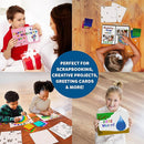 Skillmatics Foil Fun - Letter & Number Stickers, Mess-Free Art, Project Kits, DIY Colorful Creative Activity, Gifts for Ages 5, 6, 7, 8, 9, and Up by TinyTreasures Baby Boutique