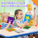 Color & Shape Flashcards, 50 Double-Sided Cards (30 Colors & 20 Shapes) Colorful Cards Educational Learning Tools for Preschool and Toddlers (3 Reclosable Rings Attached) by TinyTreasures Baby Boutique