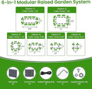 Oval Raised Garden Bed for Outdoors - 6.5X2X1.4 FT Galvanized Planter Raised Beds, Metal Planter Box for Vegetables,Flowers, Herbs, and Succulents(Deep Gery) by GreenHaven Gardens