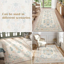 jinchan Vintage Floral Runner Rug 2x5 - Machine Washable Distressed Design Non-Slip Low-Pile Soft Thin Carpet for Hallway Kitchen Farmhouse Bedroom Entryway Laundry Room (2x5ft,Apricot Multi) by TinyTreasures Baby Boutique