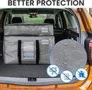 TAILI 2 Tier Extra Large Moving Bags, 2 Pack Silver Heavy Duty Totes For Storage with Visible Window, Wrap Around Handles, Storage Bags for Space Saving, Alternative to Moving Boxes by TinyTreasures Baby Boutique