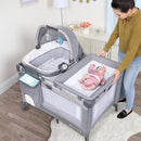 Baby Trend Lullaby Nursery Suite EZ-Fold Playard with Portable Rocking Lounger, Madrid Plaid by TinyTreasures Baby Boutique