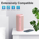 Ortizan Wireless Portable Bluetooth Speaker, IPX7 Waterproof, Dustproof and Rustproof, Powerful 24W Sound, Enhanced Bass, 30 Hour Battery, 360° Party Light, and Stereo Pairing (BT 5.3), Gifts - Pink by TinyTreasures Baby Boutique
