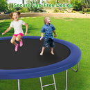12FT 14FT Trampoline with Slide and Swings, ASTM Approved Outdoor Trampoline with Basketball Hoop and Ladder, Capacity for 5-7 Kids and Adults by TinyTreasures Baby Boutique