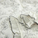 MarCielo 3-Piece 100% Cotton Bedspread Lightweight Quilt Coverlet Embroidery Farmhouse Bedding Set (Floral,Queen (98" X 90")) by CozyNest Decor