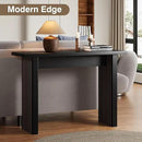 AVZEAR Mid Century Narrow Entryway Console Table, 43.3" Fluted Wood Couch Table Behind Sofa Long and Skinny for Living Room Hallway Entrance Foyer, Black by CozyNest Decor