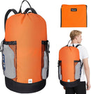 BALEINE 120L Laundry Bag Backpack, 900D Oxford Fabric Large Travel Laundry Bags with Shoulder Straps and 2 Mesh Pockets for College Dorm, Apartment, Laundromat (Orange, 120L) by TinyTreasures Baby Boutique