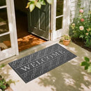 Yimobra Welcome Mat Outdoor Indoor, All-Season Waterproof Front Door Mat Outside Entrance, All-Weather Heavy Duty Non-Slip Doormat, Low Profile Porch Patio Entrance Mats, 47x24, Dark Grey by CozyNest Decor