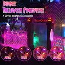 2 Pack Each 200 LED Halloween Net Lights Outdoor Waterproof 3M*2M Mesh Lights Fairy String Lights Plug in with Timer 8 Modes for Bush Window Fence Garden Yard Roof Wall Decor-Purple and Orange by GreenHaven Gardens