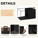 GRANNY SAYS Storage Baskets for Shelves, Closet Organizer Bins, Clothes Storage Bins with Metal Frame, Large Baskets for Organizing and Storage, Collapsible, Black, 2-Pack by CozyNest Decor