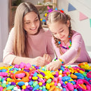 Arthopt Snap Pop Beads Jewelry Making Kit for Girls with 700+ pcs Arts and Crafts Toys for Kids 3-7 Years Old, DIY Snap Beads Bracelets Necklace Ring Toy Set Birthday Gifts for Girls 4 5 6 7 8 by TinyTreasures Baby Boutique