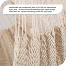 Lazy Daze Hammocks Chair Caribbean Hanging Rope Weaving Chair with 40" Hardwood Spreader Bar and Soft-Spun Cotton Rope for Indoor/Outdoor Backyard & Living Room, Max 300 LBS, Natural by GreenHaven Gardens