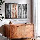 ElephantStock Ski Collection Wall Art - Horizontal Framed Canvas - 1-Piece Bathroom Wall Decor - Photography sports Canvas Print - Brown and Black Decor for Wall - 43" X 29" by CozyNest Decor