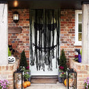 Sfcddtlg 4 Pcs Halloween Black Doorway Curtain- 65 x 39 Inch Creepy Door Curtain Decorations- Scary Spooky Cloth for Halloween Party Haunted House Decoration by CozyNest Decor