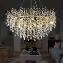 14-Light Modern Large Crystal Chandelier for Dining Room, 48" Round Gold Crystal Tree Branche Chandelier, Living Room Crystal Chandelier, Crystal Chandeliers for High Ceiling,Entryway,Foyer by CozyNest Decor
