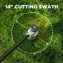 Litheli 2x20V 14" Brushless Cordless String Trimmer, Battery Powered Weed Eater, U20 Series Grass Trimmer with 2.5Ah Battery, Dual Line Bump Feed for Lawn Trimming, Lawn Care by GreenHaven Gardens