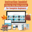 CRAFTILOO Knitting Kit for Kids – Beginner Knitting Kit to Make a Hat & Cat – Quick Knit Loom Kit with Yarn, Tools & Instructions – Knitting for Beginners Kit for Girls & Boys Ages 8+ by TinyTreasures Baby Boutique