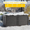 Deck Box Large Outdoor Storage for Patio Furniture,Outdoor Cushions,Garden Tools,Picnic Supplies and Pool Supplies,Waterproof,Resin,Lockable (Black, 31 Gal) by CozyNest Decor