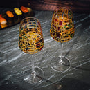 Renaissance Stained Glass Rainbow Stemless Wine Glasses By Set Of 2 Elegant 12OZ Col by The Wine Savant