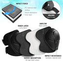 Adjustable Kids Helmet with Knee Pad, Elbow Pads & Wrist Guards - Toddler Bike Helmets for Ages 3-5, 5-8, 8-14 Years - Perfect for Skating, Biking, Cycling, and Skateboard - for Boys and Girls by TinyTreasures Baby Boutique