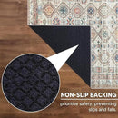 Keen Home Design 9x12 Rug - Machine Washable Area Rug with Non-Slip Backing, Ideal for Living Room, Dining Room, Bedroom - Vintage, Easy Clean, Durable, Low Pile Rug - (9' x 12') by CozyNest Decor