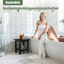 HDPE Shower Bench Seat Capacity 300LB, Waterproof Bathroom Stool with Side Carry Holes, Compact 16.8" L Design, Non-Slip Shower Seat for Elderly, Shaving Legs & Spa - Indoor/Outdoor Use(Black) by TinyTreasures Baby Boutique