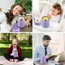 17oz Soup Thermo for Hot Food Kids,Insulated Food Jar with Spoon,Thermo Hot Food Lunch Container,Wide Mouth Leakproof Stainless Steel Lunch Box for School-Purple by TinyTreasures Baby Boutique