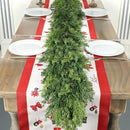 9 Ft Real Touch Christmas Garland Indoor with Pine Cone,Thick and Lush，Soft Bendable Mantle Garland Christmas, Lifelike Cedar Garland, Christmas Garland for Mantle,Indoor Christmas Decorations by CozyNest Decor