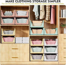SNSLXH 5 Pack Stackable Closet Organizer Box, Multifunctional & Foldable Closet Storage Basket for Bathroom Kitchen Laundry Room Wardrobe Storage, Space-Saving Clothes Storage Drawer Organizer, Green by CozyNest Decor