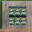 Self-Watering Wall-Mounted Planter, Vertical Garden Planter Set with 18 Pots, Stackable Plant Grow Pots with Electronic Timer for Growing Veggies, Fruits, Herbs, Flowers. by CozyNest Decor