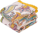 Boho Throw Blanket for Bed, 100% Cotton Soft Rustic Quilt Fall Blanket, 80"x90" Floral Printed Farmhouse Decor Bed Blankets, All Season Rustic Reversible Bohemian Throw Quilt by CozyNest Decor