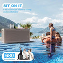 102 Gallon Outdoor Storage Box Waterproof, UV Resistant Resin Deck Box with Hydraulic Rod, Lockable Design and Enhanced Durability for Patio, Garden, and Poolside Use by CozyNest Decor