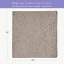 Bigacogo Chunky Knit Throw Blanket for Couch, 80x90 inches, 100% Hand Knitted with Thick Jumbo Chenille Yarn, Cozy Soft Large Rope Knot Cable Crochet Blankets for Sofa Bed Living Room, Taupe by CozyNest Decor