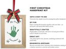 TwoDays Baby's First Christmas Ornament 2025 - DIY Handprint Picture Frame Kit for Tree, Newborn Christmas Gift for Boy or Girl, My 1st Xmas Keepsake Decoration by TinyTreasures Baby Boutique