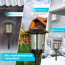 SmartYard 15-Lumen Solar Pathway Lights, Aluminum And Glass 6 Pack