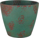 Classic Home and Garden Vogue Planter Pots w/Pottery Quality Finish - Modern Indoor & Outdoor Flower Pots - UV-Resistant Porch Planters - Decorative Pot for Flowers & Herbs (8” Patina Copper) by CozyNest Decor
