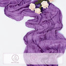 6 Pack Purple Cheesecloth Table Runner 10FT Boho Fabric Rustic Cheese Cloth Table Runner for Wedding Bridal Shower Baby Shower Gauze Sheer Birthday Party Table Decorations 20 x 120 Inch Long by CozyNest Decor