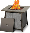 BALI OUTDOORS 50,000 BTU Propane Fire Pit Outdoor, 28 inch Propane Fire Pit Table Square, Gas Firepits for Outside Patio, Garden, Backyard by GreenHaven Gardens