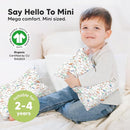 Mini Toddler Pillow with Pillowcase - 9x13 My Little Dreamy Travel Kids Pillow for Sleeping, Toddler Bed, Small, Tiny, Organic Cotton Pillowcase, Soft & Breathable, Kids 2-4 Years Old (Roadway) by TinyTreasures Baby Boutique