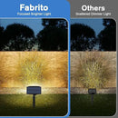 Fabrito Solar Spot Lights Outdoor 136 LEDs, Large Area Lighting Solar Lights Outdoor, 2 Pack IP65 Waterproof Landscape Spotlights Auto On/Off for Yard, Garden, Pathway, Plants,Tree (Warm White) by GreenHaven Gardens