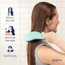 Crave Naturals Biggie Glide Thru Hair Brush - Detangler Brush for Curly, Straight, Wet or Dry Hair - Gentle Detangling Brushes for Adults, Kids, Toddlers - Hair Accessories for Women, 8.4"x3.4" - Mint by TinyTreasures Baby Boutique