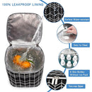 BreastMilk Cooler Bag with Ice Pack Fits 4 Baby Bottles Up to 9 Ounce, Baby Bottle Bag Fits for Nursing Mom Daycare, Black by TinyTreasures Baby Boutique