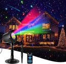 Laser Christmas Projector Lights Outdoor, Christmas Decorations Stars Light Show, Efficient Heat Dissipation, Waterproof, Holiday Projector Decorations for House/Garden/Party/Wedding (Black) by GreenHaven Gardens