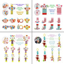 Wrist Rattles Foot Finder Rattle Sock Baby Toy, Hanging Rattle Toy, Hand Bracelet Rattle, Feet Leg Ankle Socks, Activity Rattle Present Gift for Newborn Infant Babies Boy Girl-12pcs A by TinyTreasures Baby Boutique