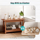 30" Shower Bench, Waterproof Poly Lumber Shower Stool for Shaving Legs, Shower Chair Seat Holds up to 400lbs, Bathroom Bench for Inside Shower, Non-Slip (Brown) by TinyTreasures Baby Boutique