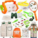 TOY Life Kids Explorer Bug Catcher Kit with Safari Costume, Binoculars Kids Outdoor Toys, Bug Toys, Butterfly Net, Camping Set Outdoor Activities Adventure Kit Nature Exploration Gifts Kid Ages 3-12 by TinyTreasures Baby Boutique