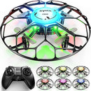 SYMA Drone for Kids with 7-Color LED Light, X660 Mini Drone with 3D Flip, Rotary Ascent, Headless Mode, Speed Switch and Full Protection RC Toys Gifts for Beginners Adults by TinyTreasures Baby Boutique